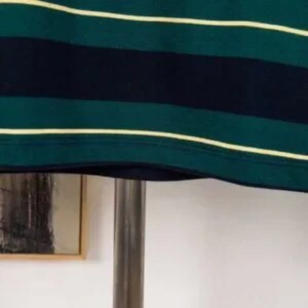 🍭Miu Miu Navy and Green Striped Long Sleeve Tee - Picture 3 of 8